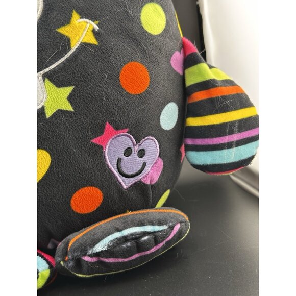 Little Miss Matched Black Silly Monster Pillow Buddy  13"  Plush Stuffed Animal - Picture 4 of 14